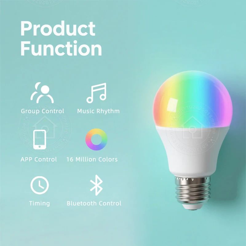 Tuya Led لمبة E27 220-240 فولت أضواء عكس الضوء بلوتوث RGB مصباح الحياة الذكية APP التحكم لغرفة النوم الديكور مصابيح حفلات