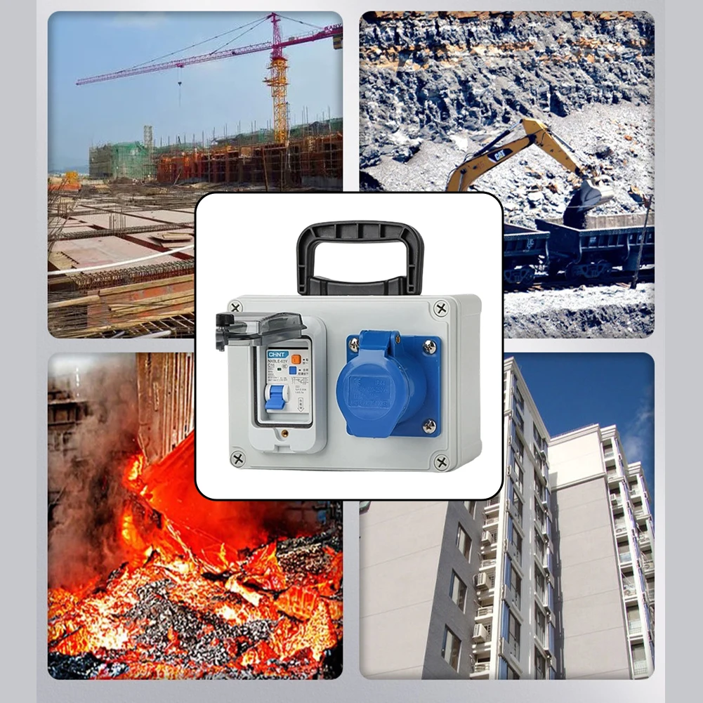 

Industrial Outlets IP65 Handheld Mobile Waterproof Industrial Socket Box Outdoor Low-voltage For Reliable Power Control