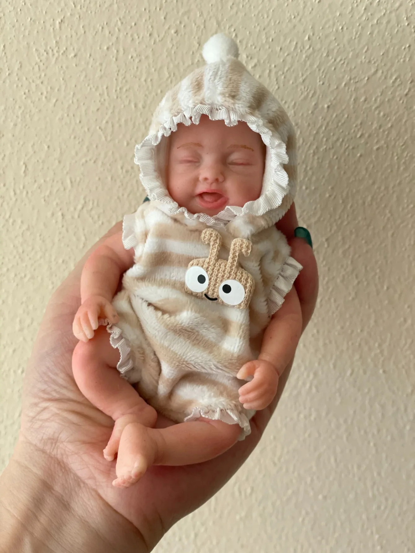 1 Pc Lifelike Mini Silicone Reborn Doll Handmade Bebe Newborn Doll Girl For Children Birthday Gifts