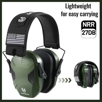 P40 Compact Shooting Ear Defenders Passive Noise Cancelling Earmuff,Tactical Hearing Protection Headset for Gun Range, Hunting 1