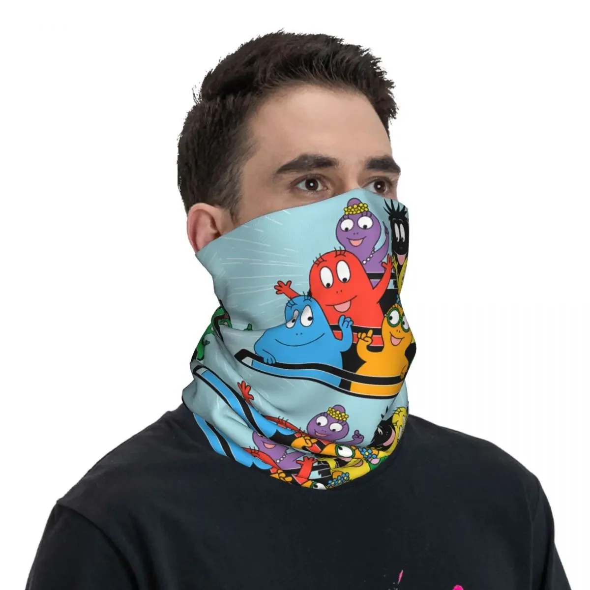 Family Roller Coaster Scarf Neckerchief Neck Face Mask Polyester