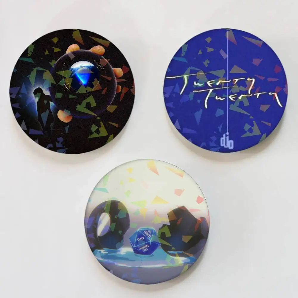 Fashion Singer D-Djo Round Badge Lapel Pins for Backpacks Briefcase Laser Brooch Clothes Gifts