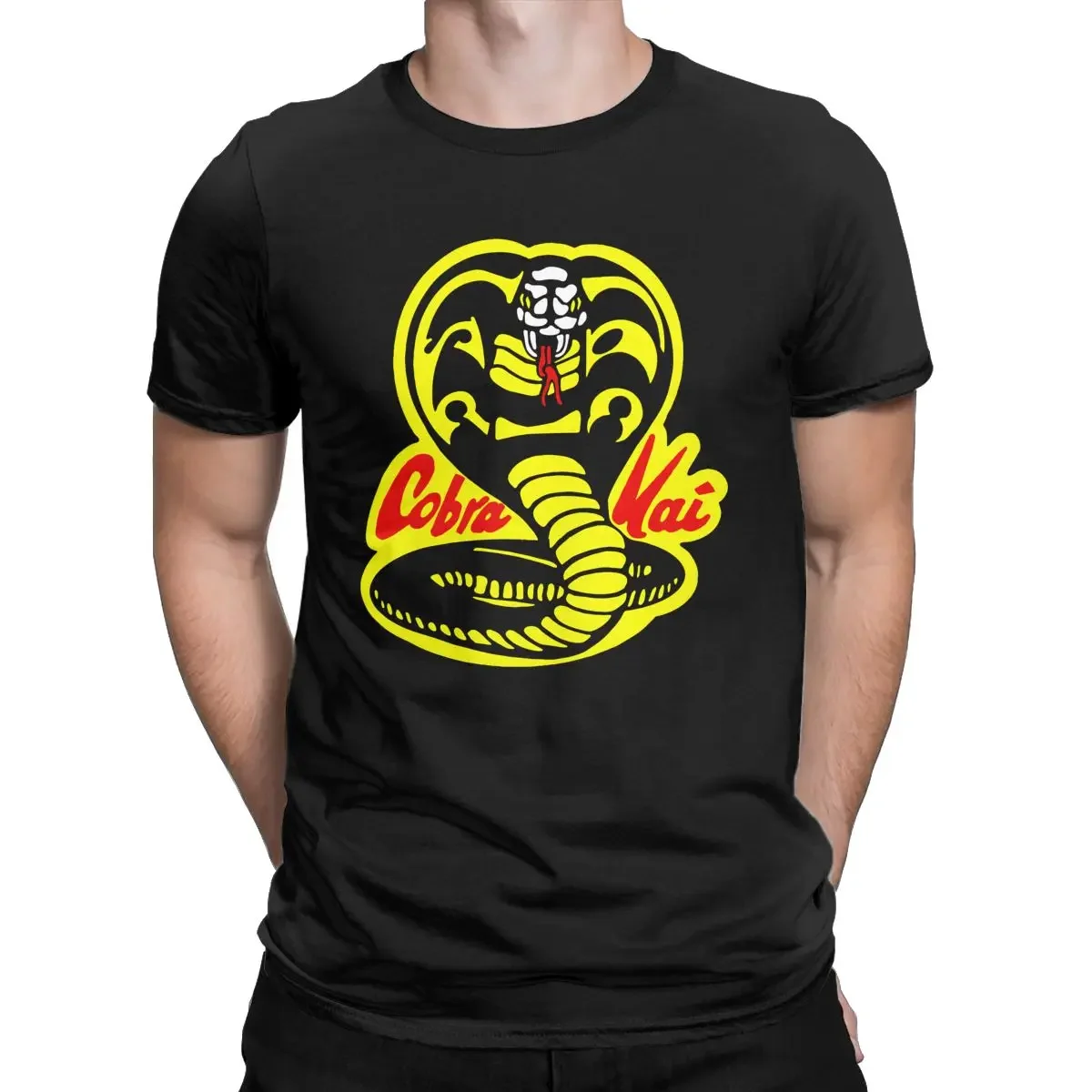 2024 fajnych i popularnych Cobra Kai Karate dla dzieci T-Shirt w stylu Vintage mężczyzn zabawna koszulka koszula z okrągłym dekoltem koszulka z