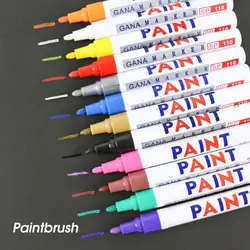 Waterproof Car Paint Pen High Color Saturation Coverage Touch Up Paint Car Wheel Tire Oily Painting Pen Auto Rubber Marker