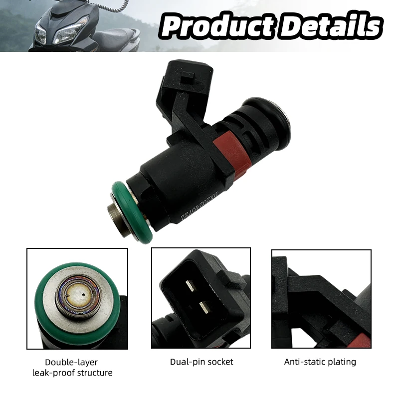 Motorcycle Fuel Injector Nozzle For Kymco Dink180 Yager 200cc Motorcycle Part Replacement 39300-LEB2-800