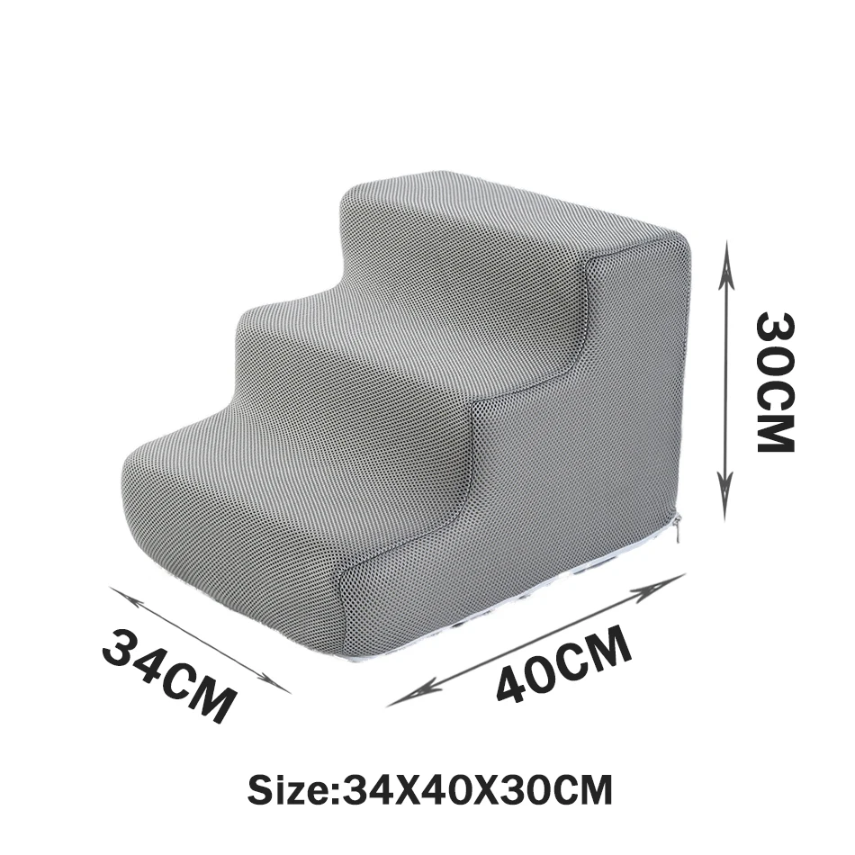 Ladder Stairs for Dog Cat 3 4 Steps Stairs Dog Ladder Suitable for Older Dogs and Pets with Injured Joints