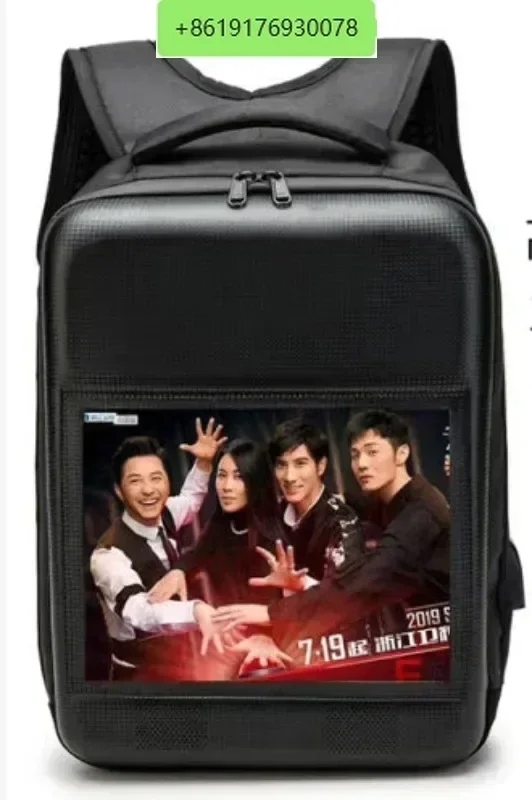 LCD advertising machine backpack TV backpack advertising backpack wall hanging