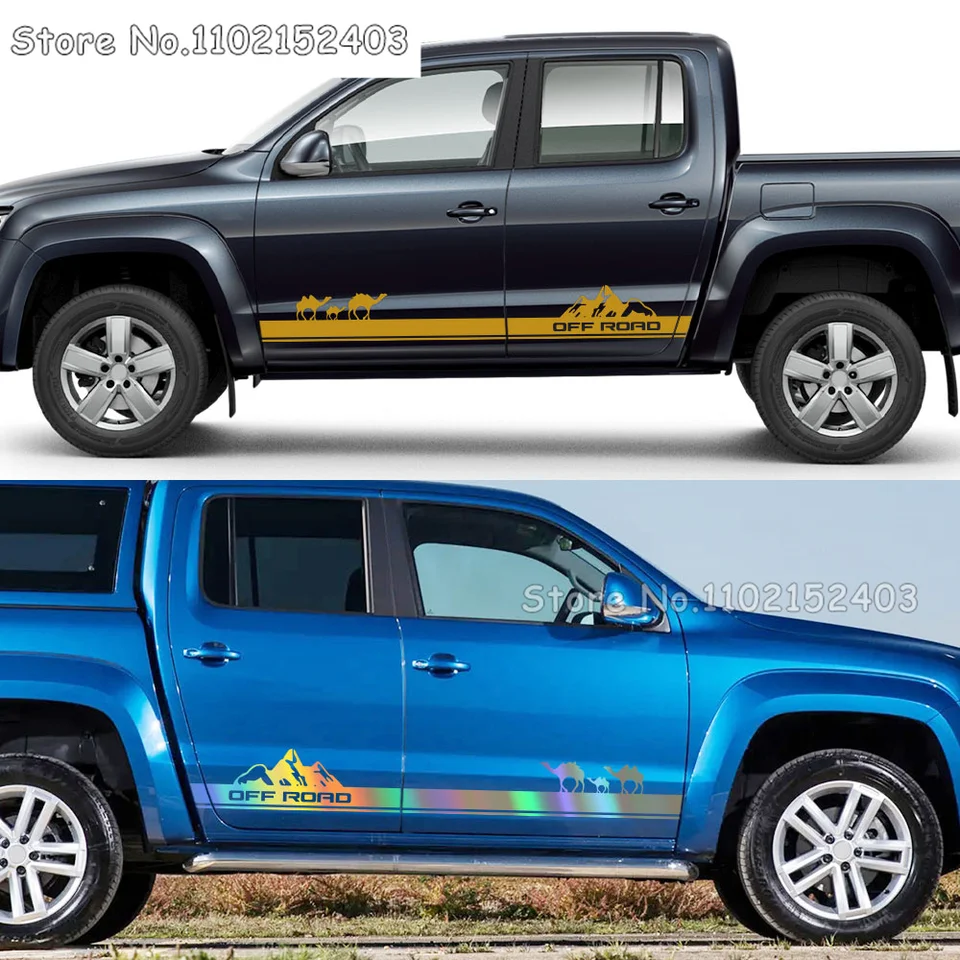 Pegatinas de Falda Lateral para VW Amarok Off Road Mountain Graphics Vinilo calcomanía Puerta de Coche Falda Lateral Pegatinas Auto Body Pickup Trunk Stripes Pegatinas de Falda Lateral para VW Amarok Off Road Mountain Graphics Vinilo calcomanía Puerta de Coche Falda Lateral Pegatinas Auto Body Pickup Trunk Stripes