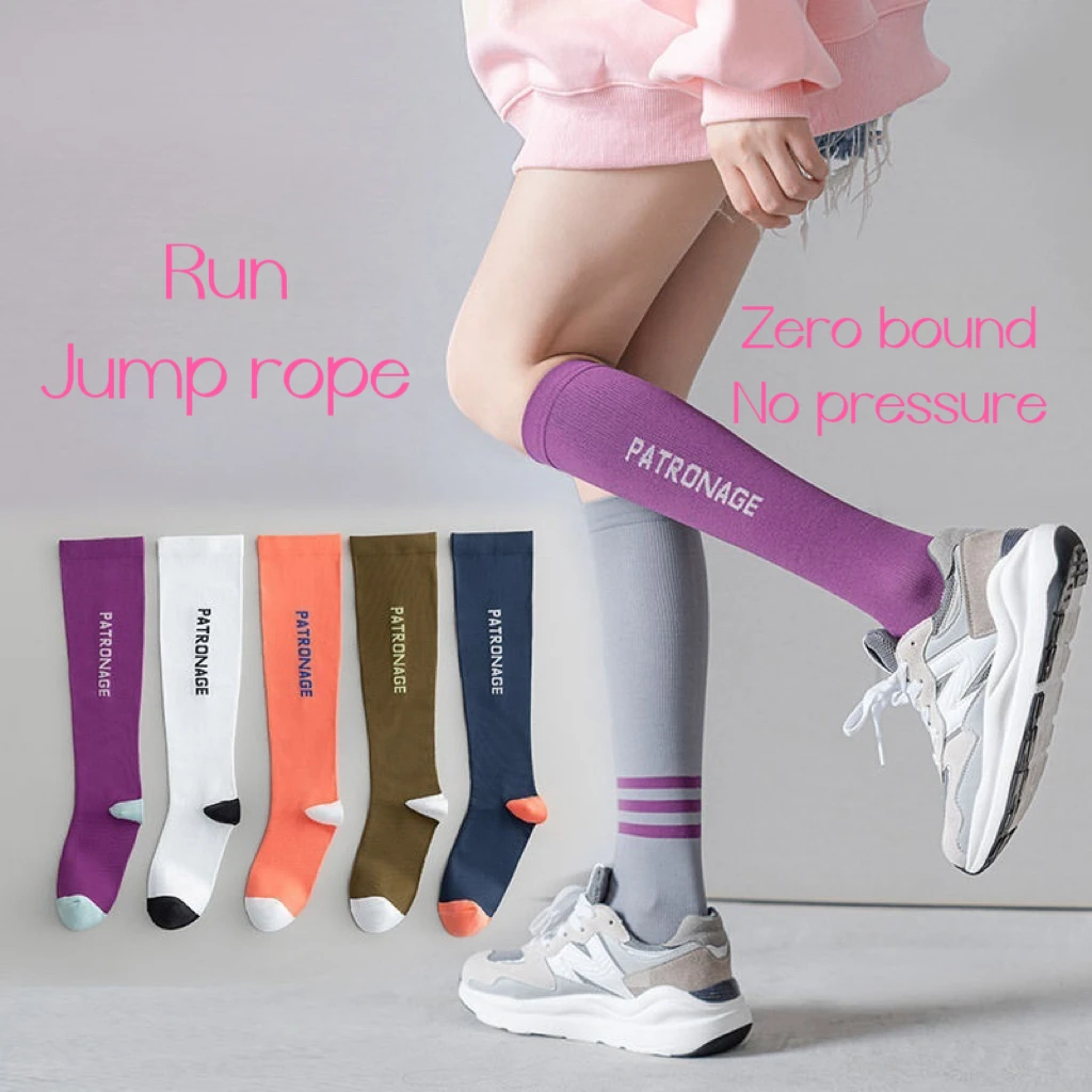 

2 Pairs Female Calf Socks Fitness Running Sports Elasticity Showing Thin Beautiful Legs Autumn And Winter Four Seasons Jk