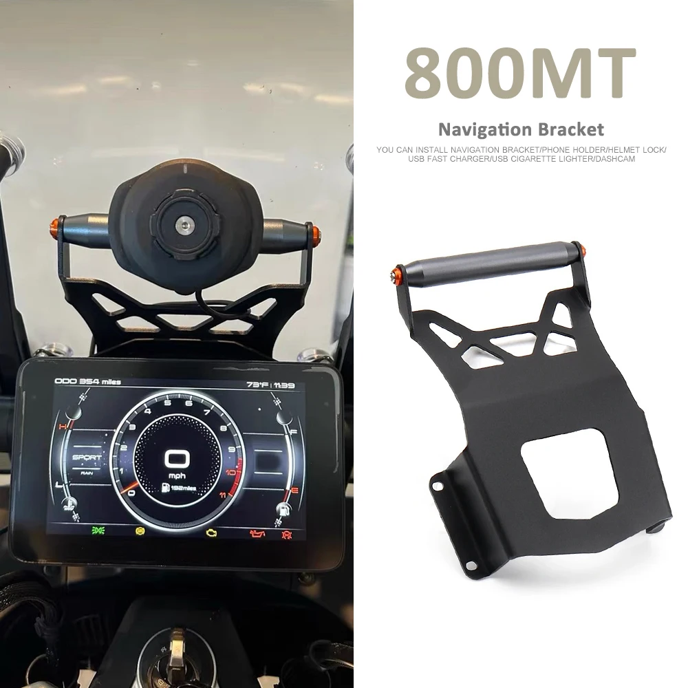 

Navigation Bracket GPS Mount For CFMOTO 800MT 800mt 800 MT 2023 2024 2025 Motorcycle 22mm Front Wireless Charging Mobile Phone
