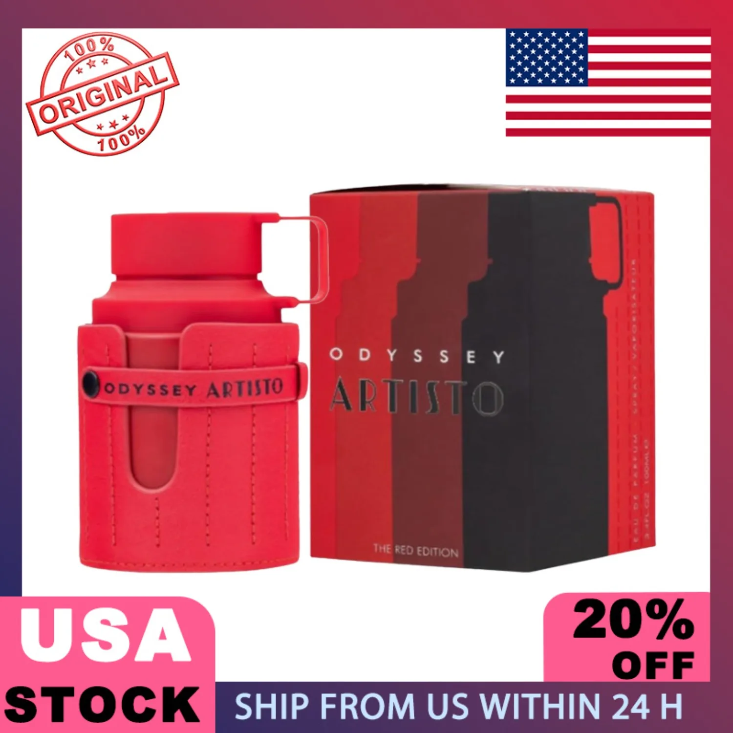 

100ml Original Arab Perfumes Odyssey Artisto Male Eau De Parfum Cologne Spray High Quality Lasting Wood Fragrance Perfume Gifts