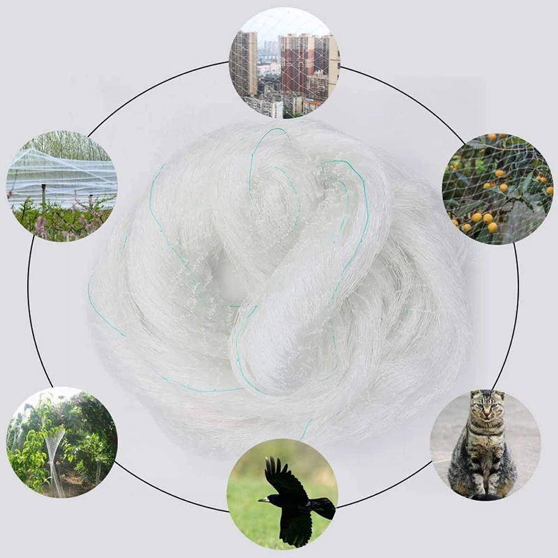 

Nylon Household Orchard Grape White Protective Cover Water Pond Catch Loach Fish Anti-bird Poultry Farming Protective Netting