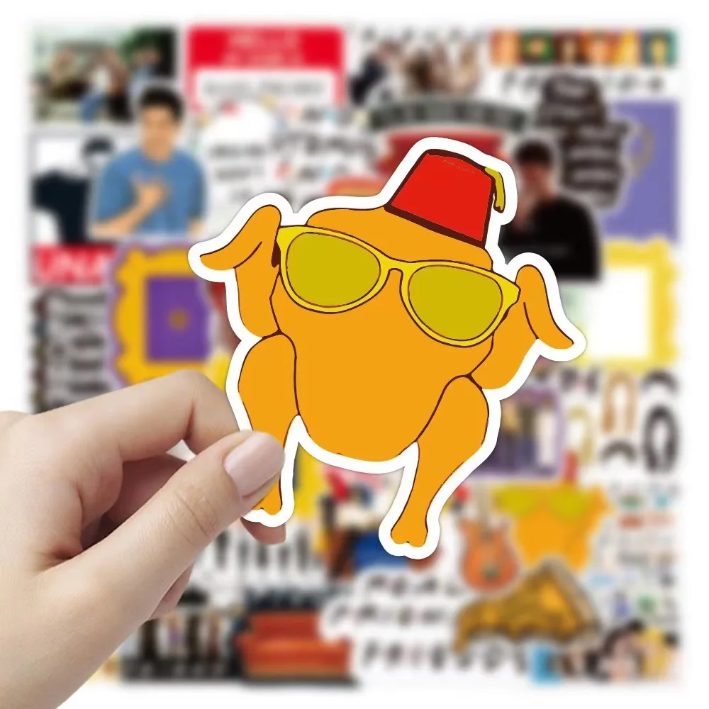 10/30/50PCS Friends TV Show Graffiti Stickers Toy DIY Decoration Suitcase Notebook Phone Stationery Car Cool Waterproof Sticker