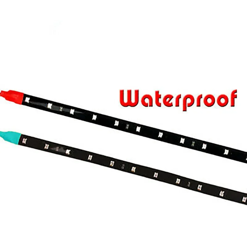2x Safety RED & GREEN Boat Navigation LED Strip Lighting 12" Waterproof Marine LED Stripe  for Bass Tracker