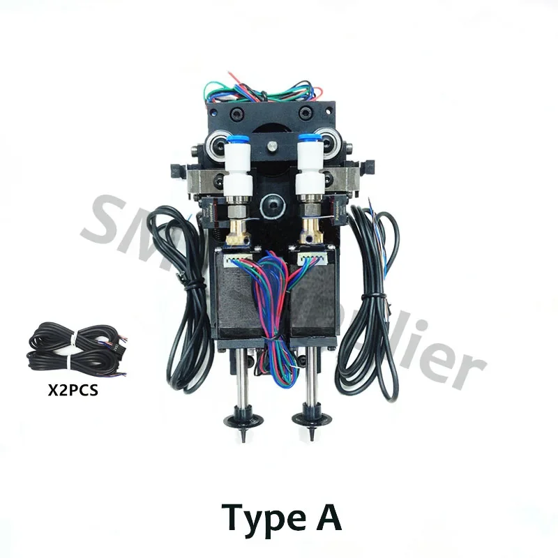 New SMT DIY Double Head Mountor Connector Nema8 Hollow Shaft Stepper For Pick Place Machine Double Head SMT Mounting Head