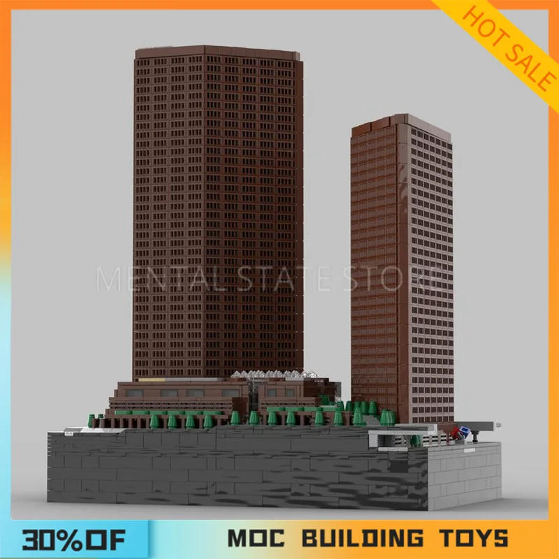 

NEW 5967PCS Customized MOC Wells Fargo Center Building Blocks Technology Bricks Creative Assembly Education Toys Holiday Gifts