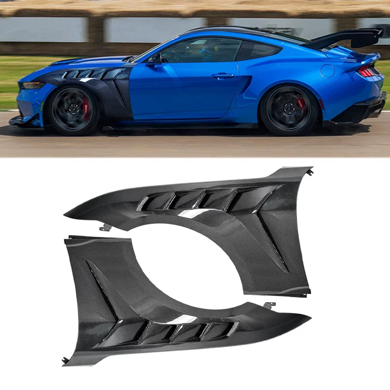 

carbon fiber Front fender for Ford Mustang 2024-2027 modified Side Wing Body Kit Car Accessories