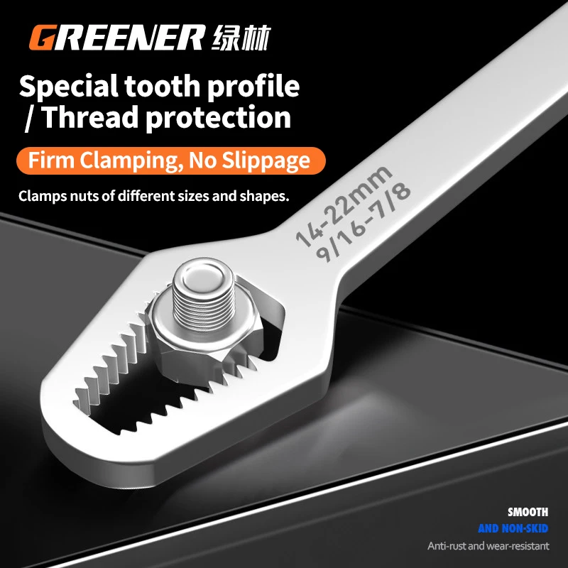 GRØNERE 8-22mm Universal dobbelthoved Torx-nøgle selvstrammende - Image 3