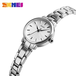 SKMEI 1410 Wrist Waterproof Stainless Steel Women Watches Luxury Montre Femme Quartz Watch Women Fashion Ladies Watches