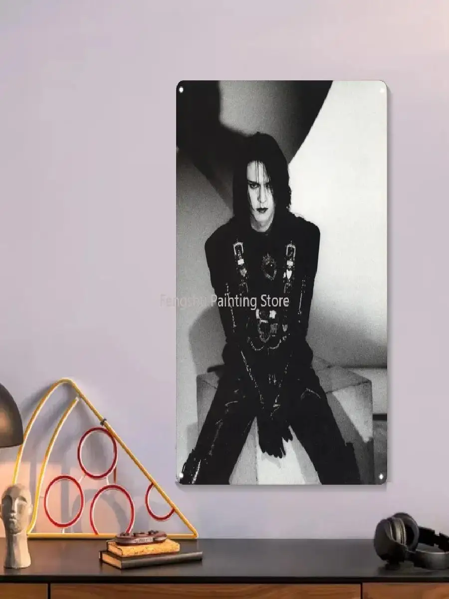 Vintage Buck Tick Atsushi Sakurai Metal Tin Sign Poster  Retro Wall Mural Art for Living Room Motorcycle Garage Decor Home  Wall