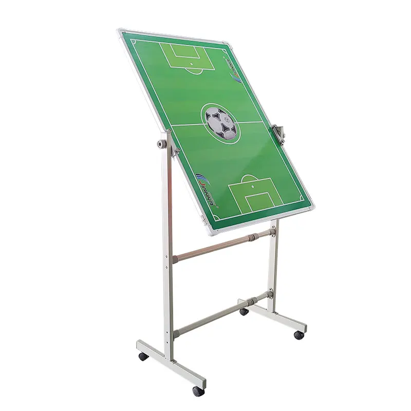 تظهر تكتيكات كرة الصالات هذه المدرب لوحة تكتيكات كرة القدم المغناطيسية من سبائك الألومنيوم من نوع الدعم