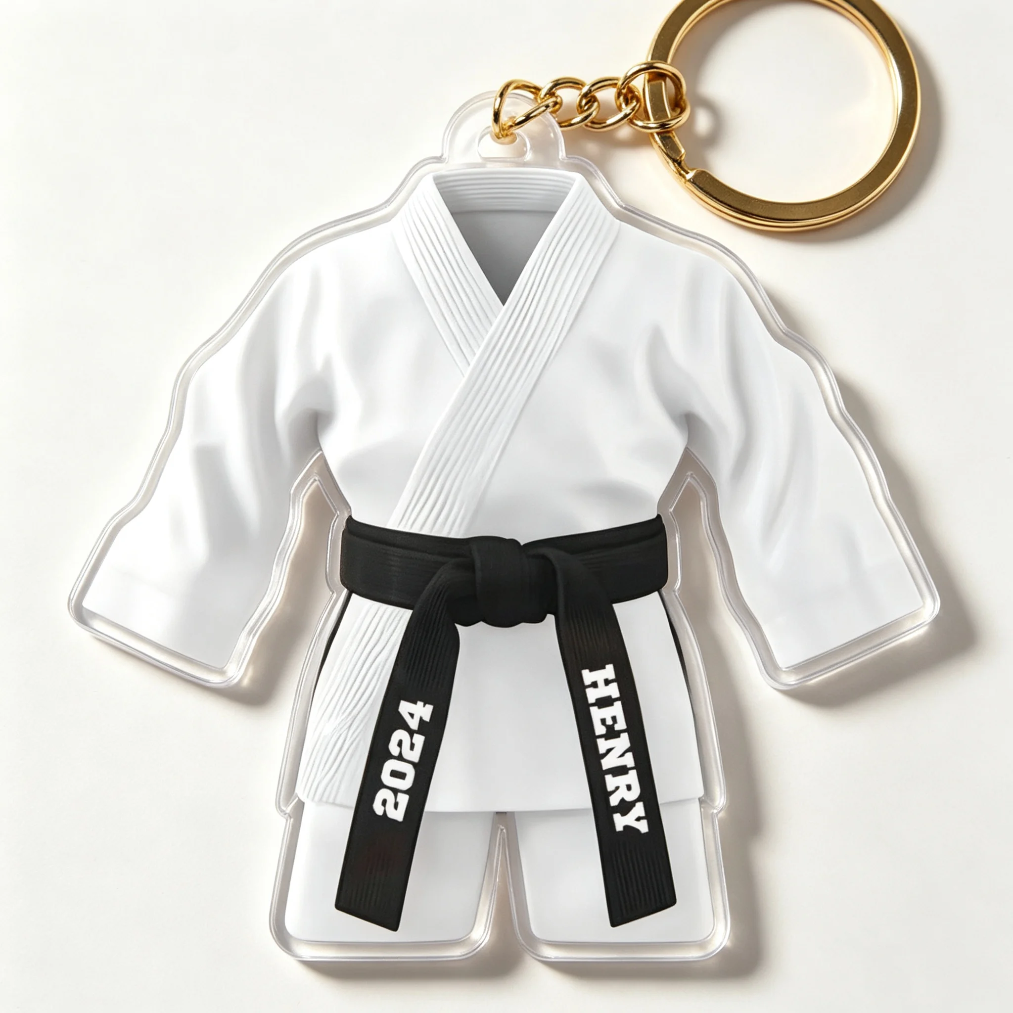 Custom Name Karate Uniform Key - Initial Ring Custom ulasan dan harga
