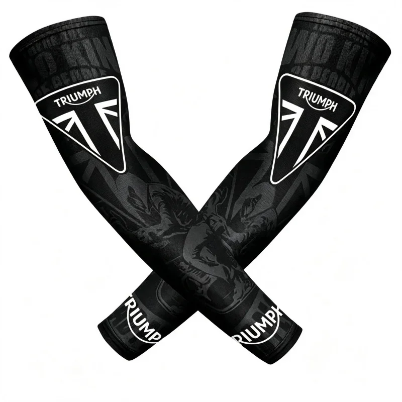 For Triumph Speed Four 600 Speed Triple R S Twin Motorcycle UV Protection Arm Sleeves Cooling Anti Slip Breathable Riding Gear