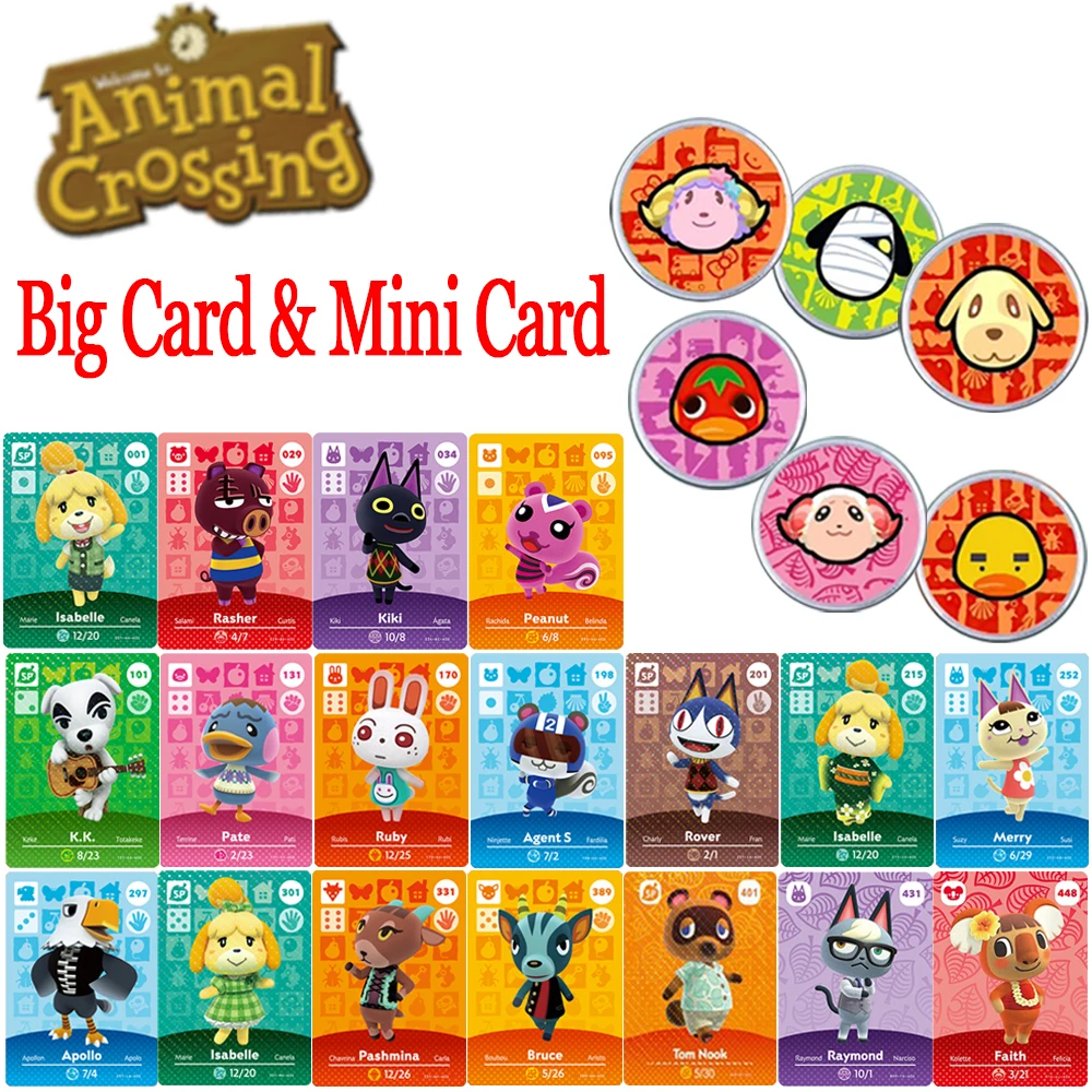 Hot Game Animals Crossing New Horizons Amiibo Card Ankha Marshal Maple NS Switch 3DS Game Set Mini NFC Cards Series 1 2 3 4 5