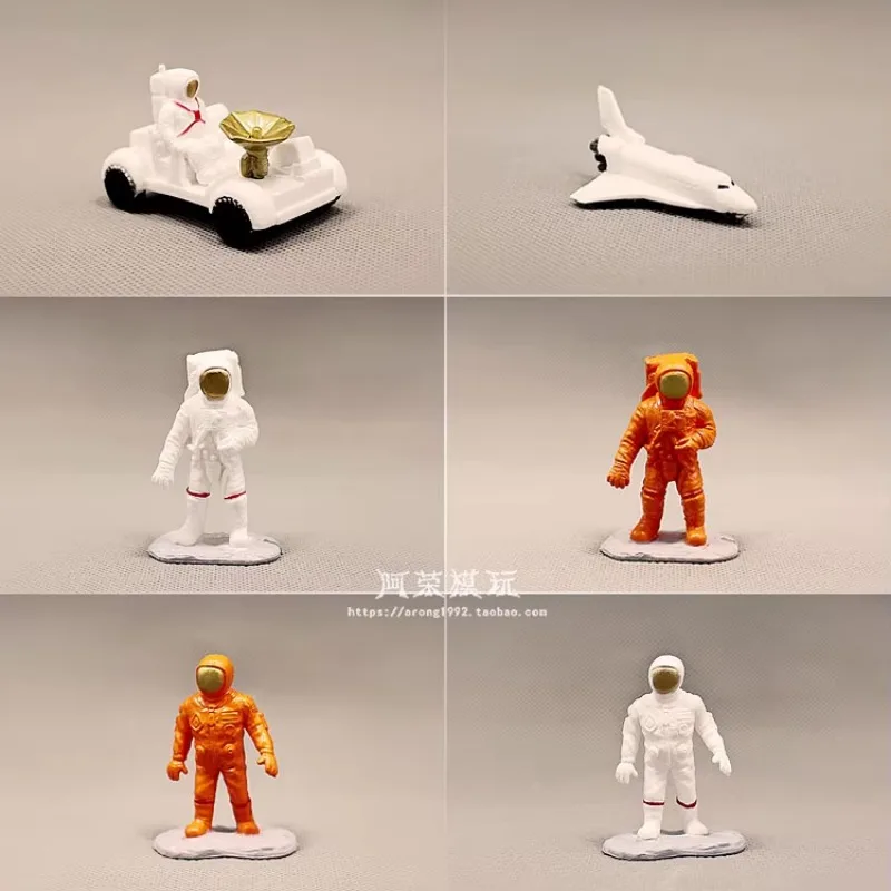 Raumschiff Astronaut Mini Kleines Raumfahrzeug Rover Weltraum Raumschiff DIY Modell Actionfiguren Figur Spielzeug Ornament Zubehör