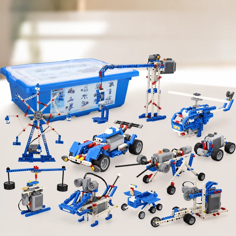 Moc Building Block Set Compatible With 9686 Programmable Educational Robot Dynamic Mechanical ABS Bricks For School Assembly Toy