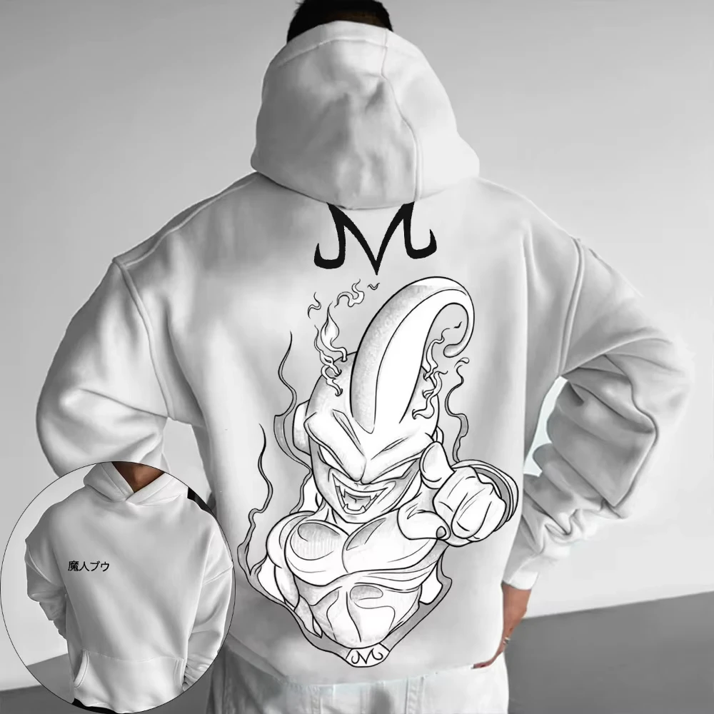 

Japan Y2k Anime Dragon Ball Peripheral Hoodie Sweater Magic Man Buou Anime Autumn New Unisex Long Sleeve Pullover