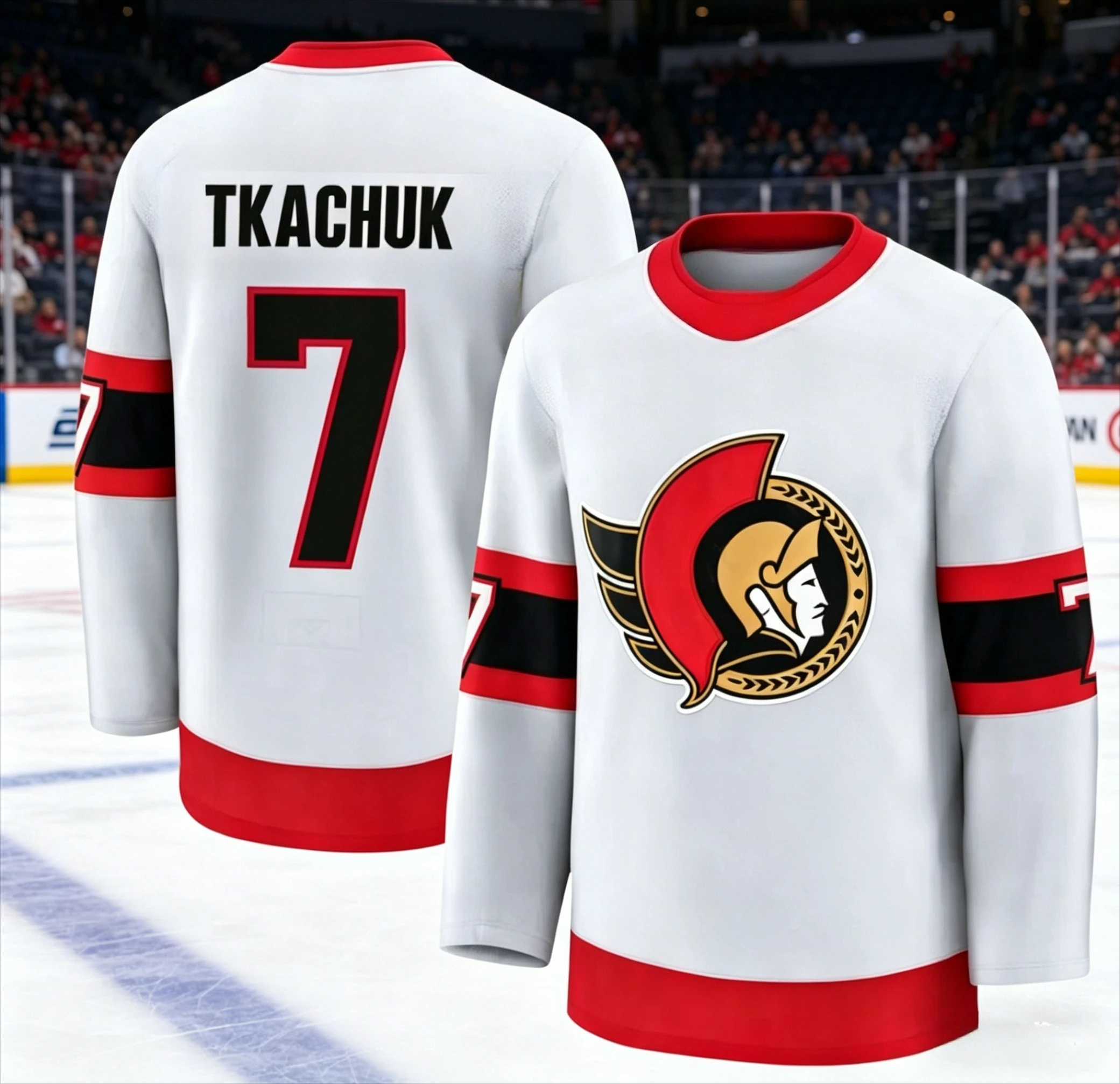 2026 Men's New Ice Hockey Training Suit - Fan Edition 3D Printed Pattern Moisture-Wicking White Long-Sleeved T-Shirt Kids