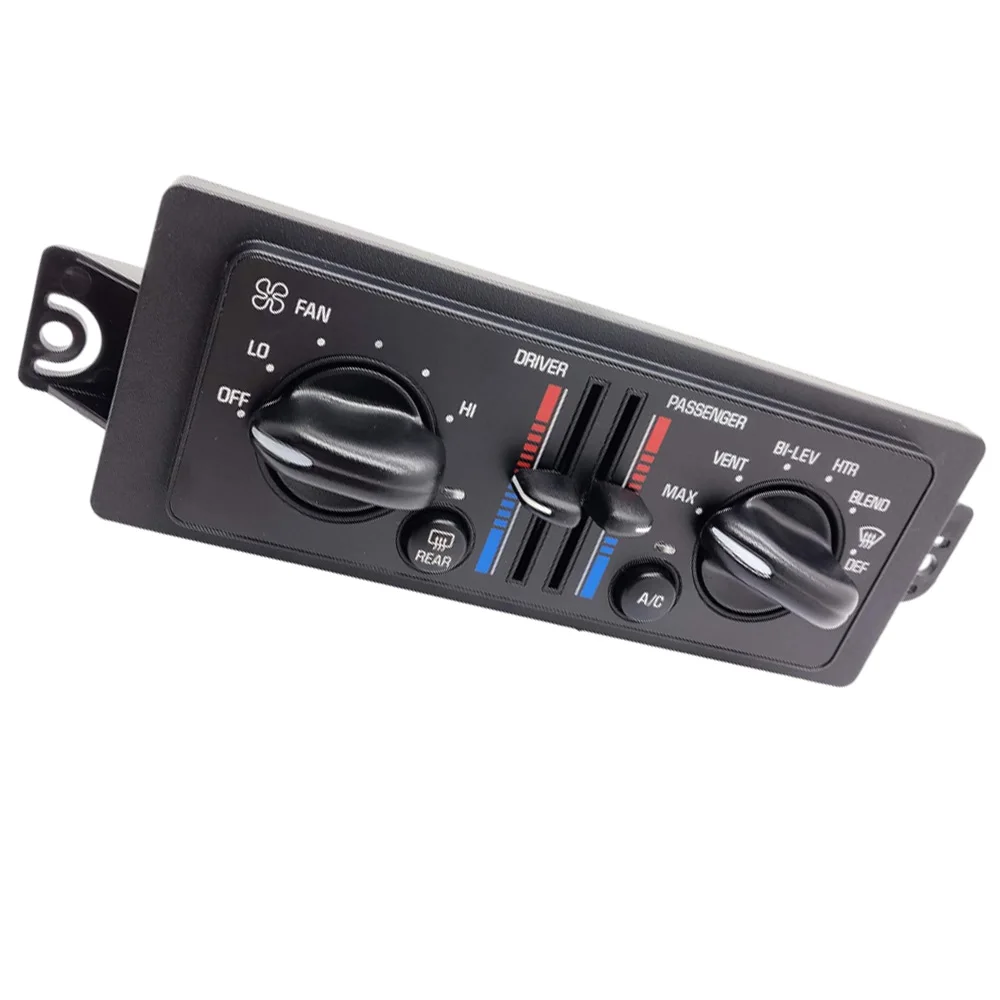 10447470 10308120 for Buick Regal GS, GSE, LS, LSE 3.8L V6 – Gas 2000 A/C Heater Control Panel Plate Climate Control Switch