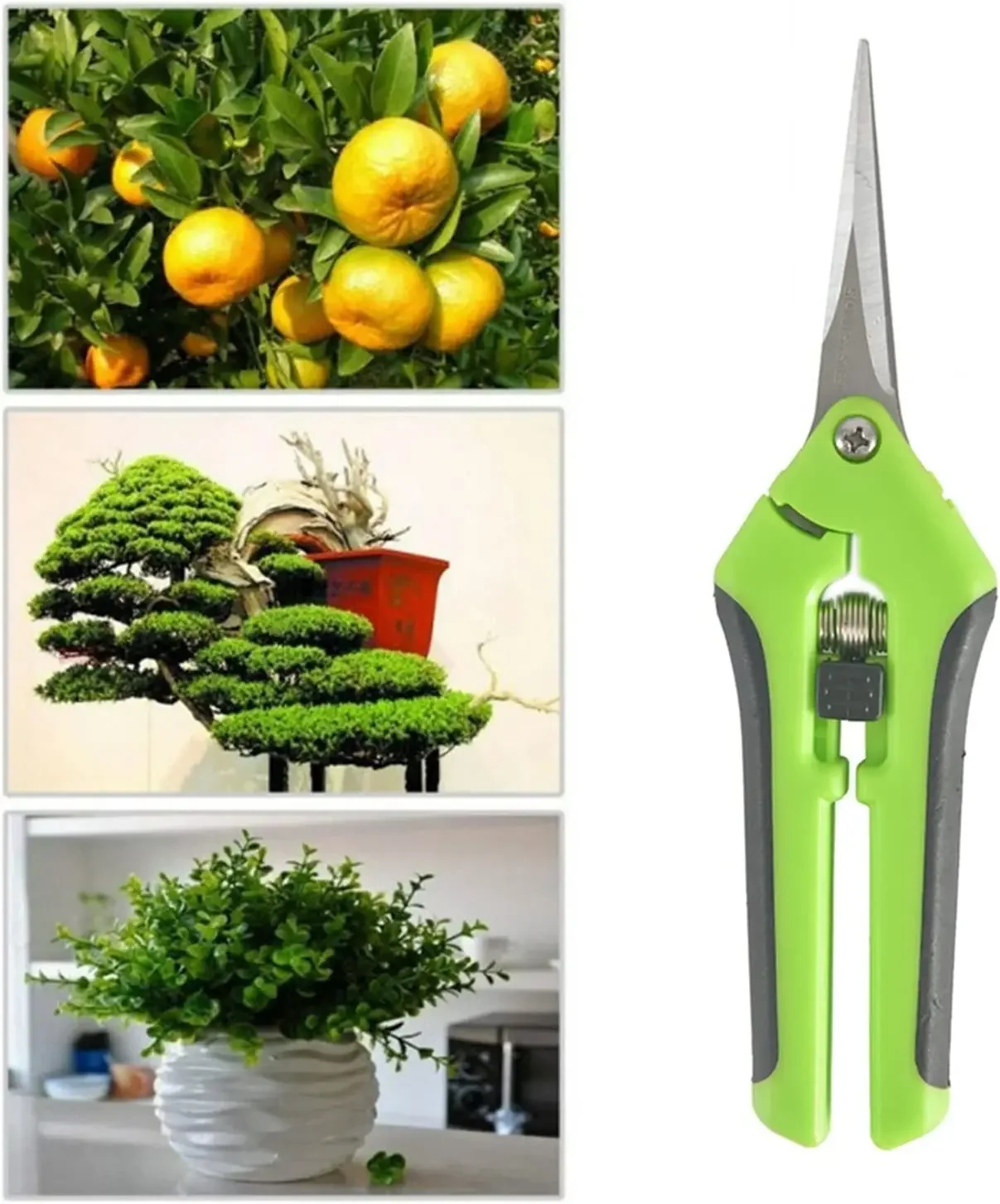 Tijeras para bonsái, herramientas de jardín, tijeras de Metal para jardinería, herramienta de poda, cortador manual, recogida de frutas, hierba, maceta para el hogar, 1 Uds.