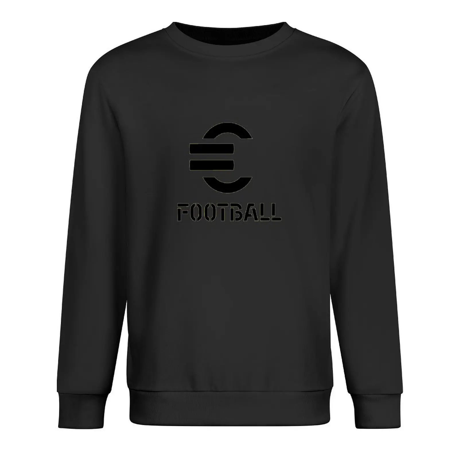 بلوفر أسود من efootball ملابس الخريف الكورية ملابس الرجال ملابس الخريف الرجالية الجديدة في بلوزات