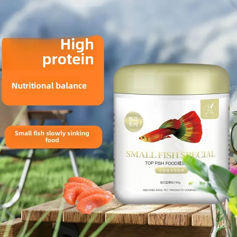 

BESSN Guppy Micro Pellets-Slow-Sinking All-Purpose Fish Food for Neon Tetras,Bettas&Goldfish|Color-Enhancing Feed with Spirulina