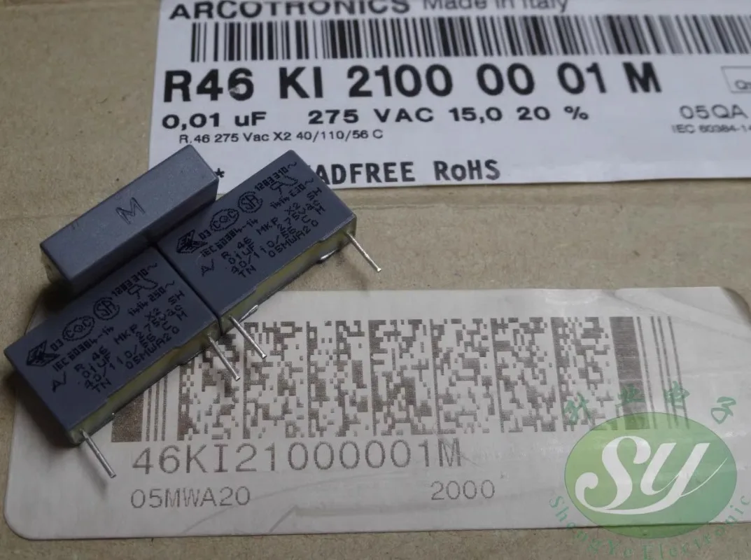 20 Stück von R46KI 2100001 M 0,01 uf/275 VAC 10 nf 103, neuer Folienkondensator
