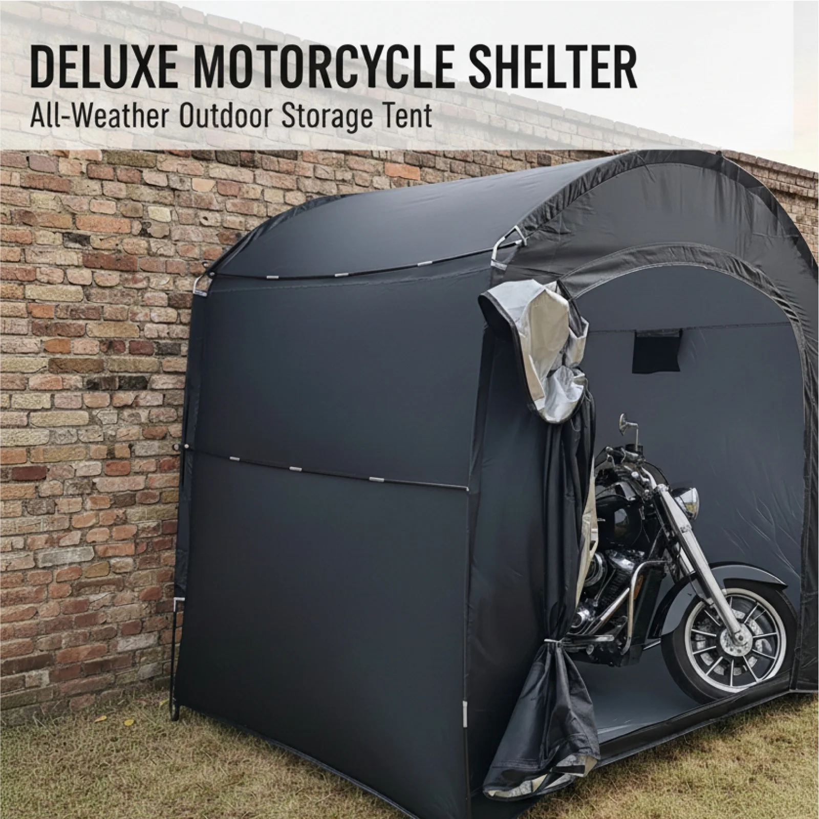 

Portable Outdoor Bike Shelter Tent with Thickened Oxford Cloth Personal Protection Canopy for Travel Hiking And Cycling