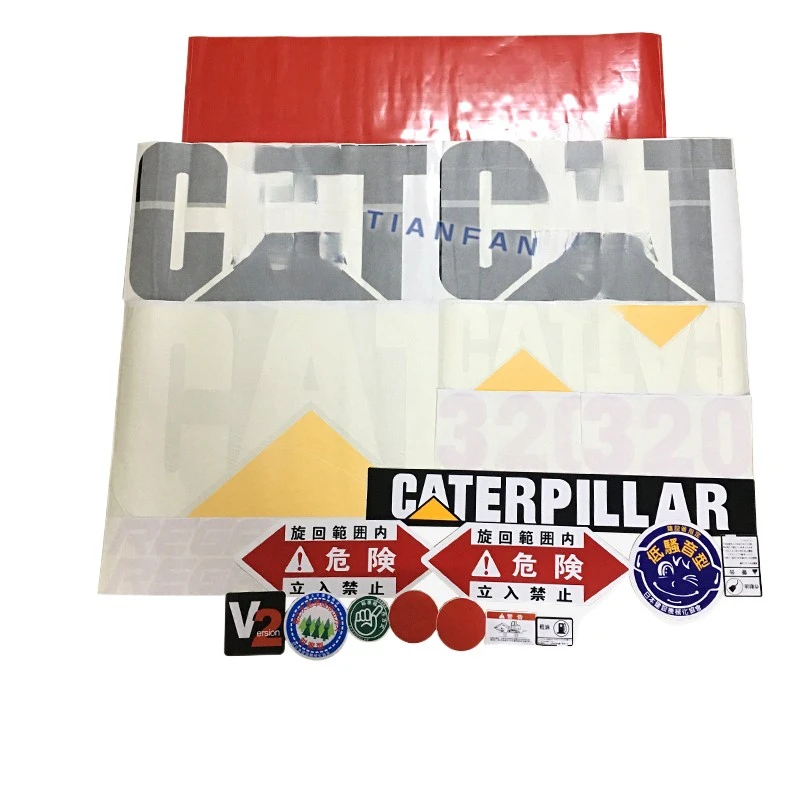 

For Caterpillar stickers CAT312V2 320V1 320V2 full vehicle stickers Vehicle logo recognition mark Excavator accessories