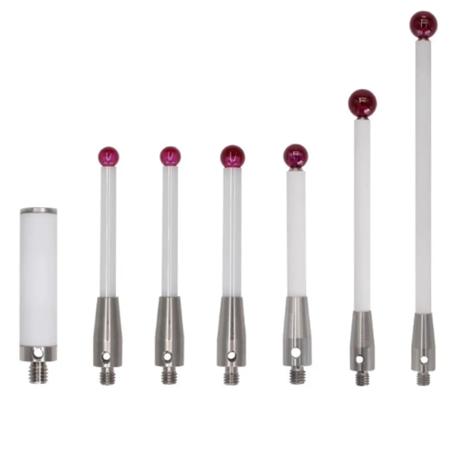 CNC machine probe M4 ruby ceramic measuring needle hollow ceramic rod/solid ceramic rod A-5000-3709/3712 Renishaw 6.0mm