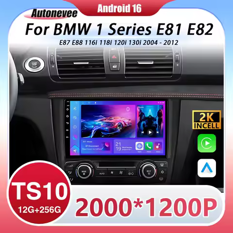 4G Head Unit For BMW 1 Series E81 E82 E87 E88 116i 118i 120i 130i 2004 - 2012 Multimedia BT Player Stereo Android 16 Car Radio