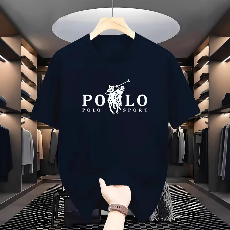 Summer Spot Short Sleeve Printed T-shirt Men's Style 2026 Summer Fashion New Multi Functional Round Neck Short Sleeve