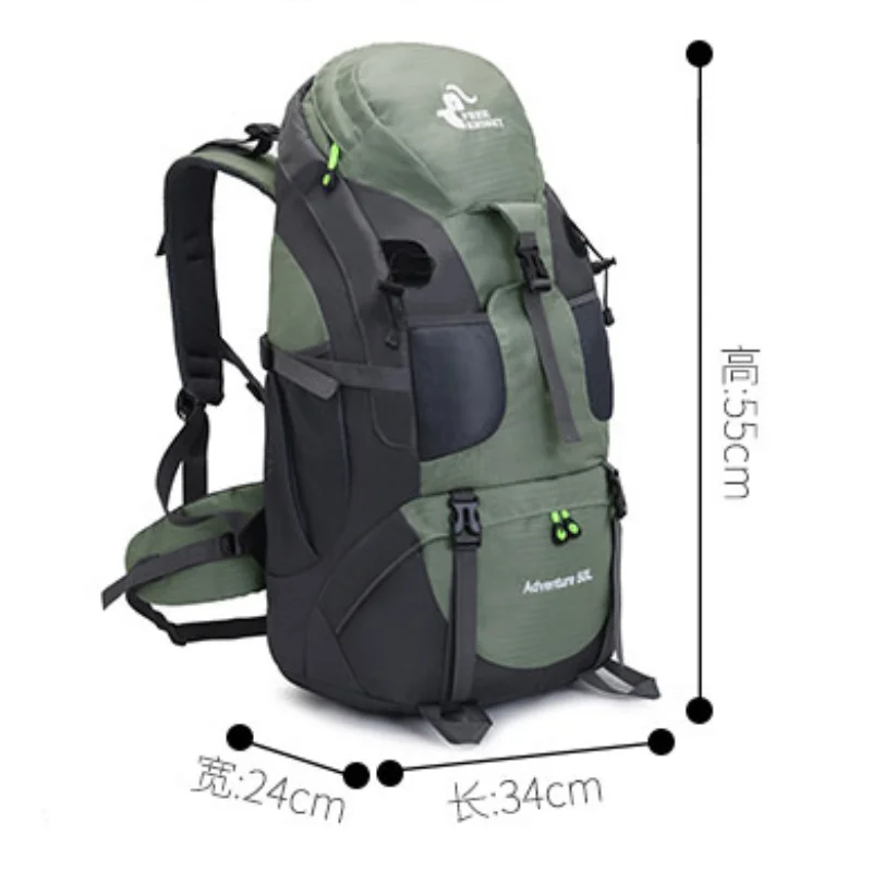 Chikage 50l profissional montanhismo ao ar livre mochila grande capacidade luz caminhadas montanha sacos de viagem mochila esportiva