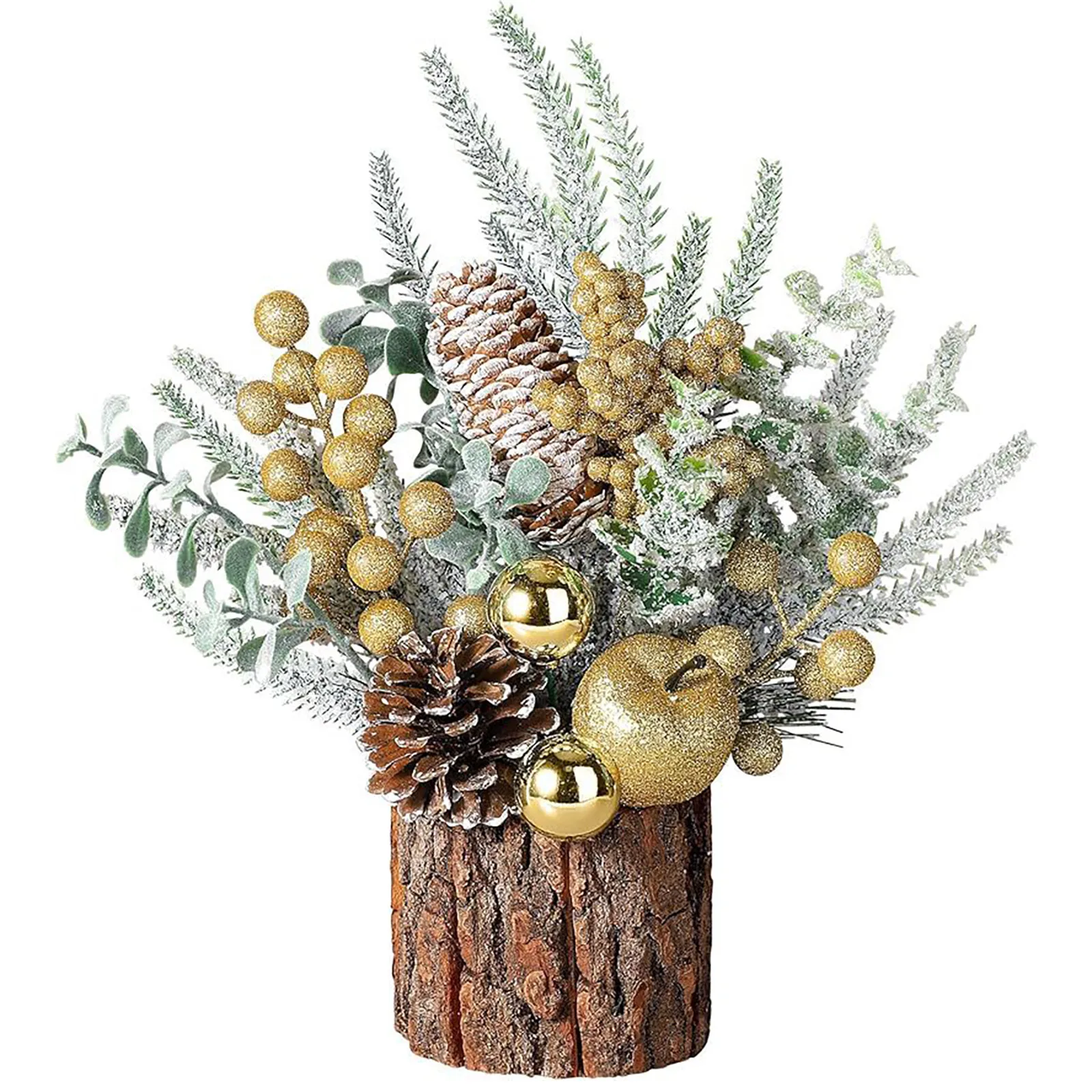 Creative Christmas Tree Tabletop Artificial Christmas Tree Decorations Red Berry For Home Indoor Fireplace Christmas Decoration
