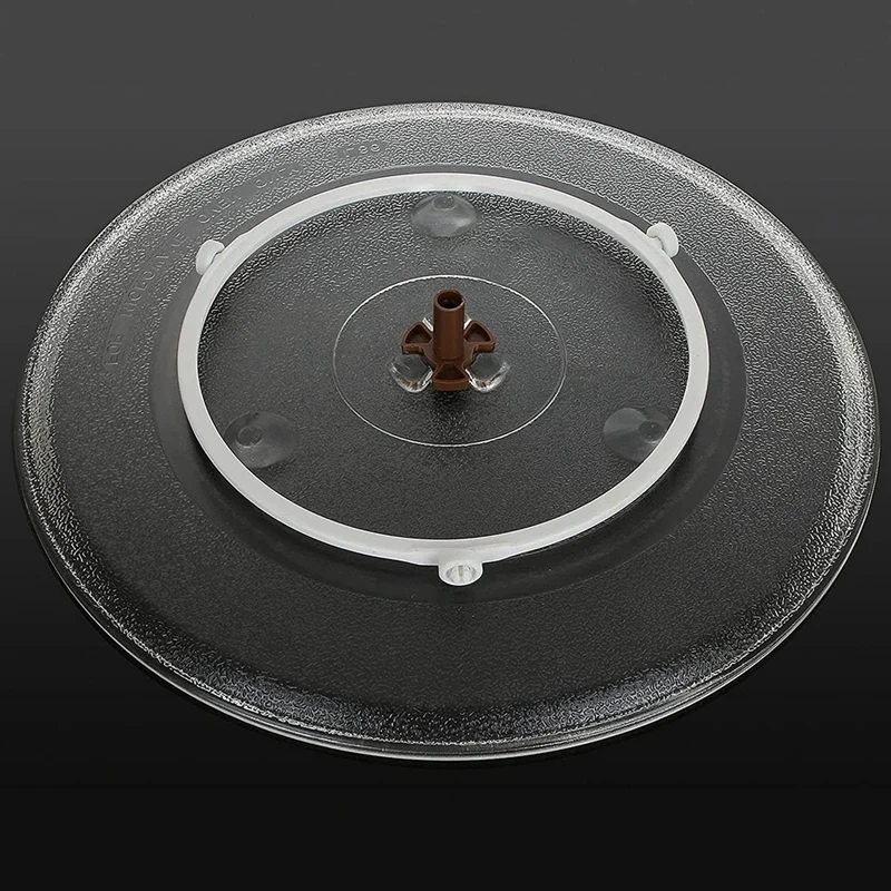 Universal Microwave Glass Plate Durable Microwave Glass Turntable Plate, Round Microwave Plate Cover Replacement