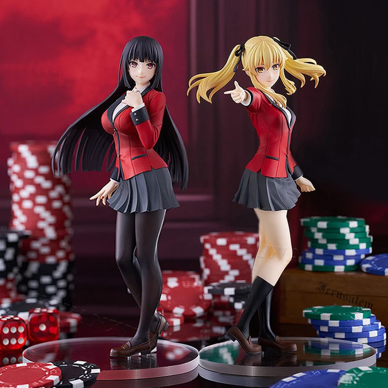 17cm POP UP PARADE Kakegurui Yumeko Jabami figura de Anime Meari Saotome/Mary Saotome figura de acción muñeca coleccionable en miniatura juguete para regalo
