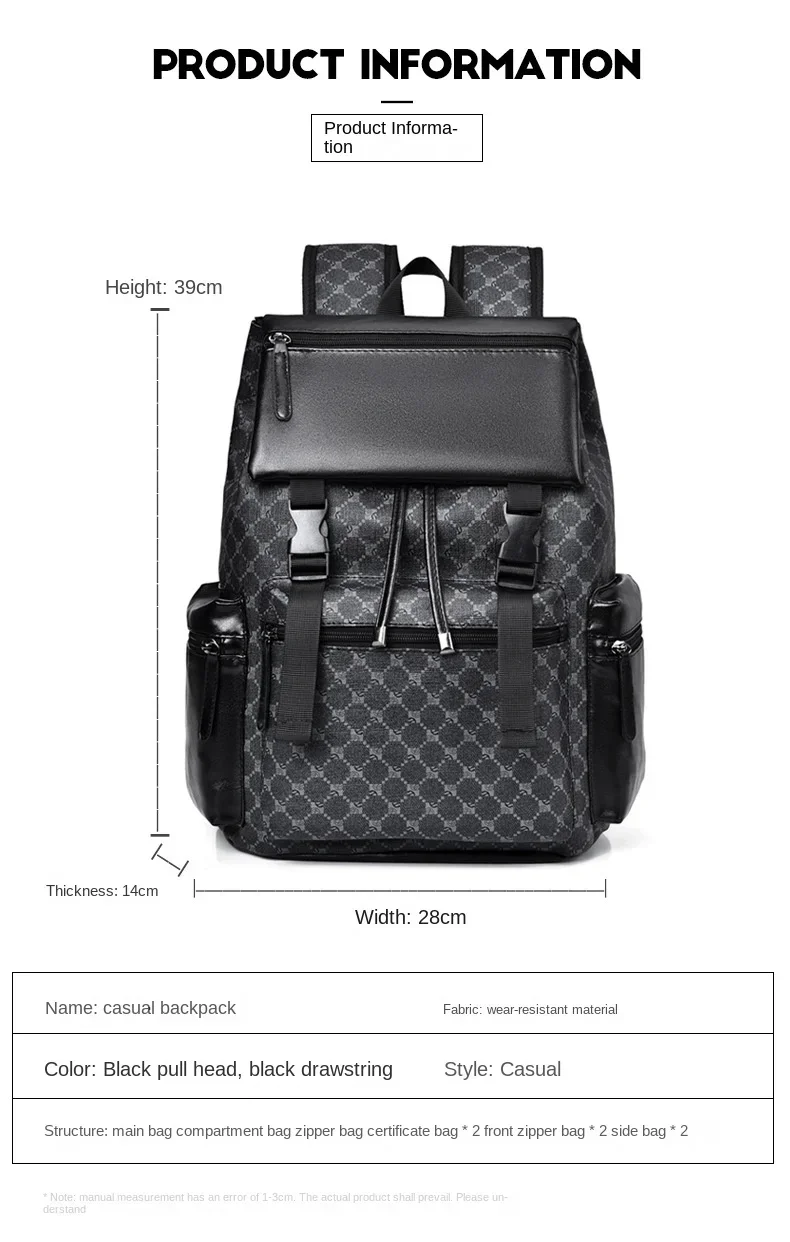 Mochila para ordenador portátil de gran capacidad para hombre, morral escolar de poliéster Softback para viaje de negocios y ocio, China continental