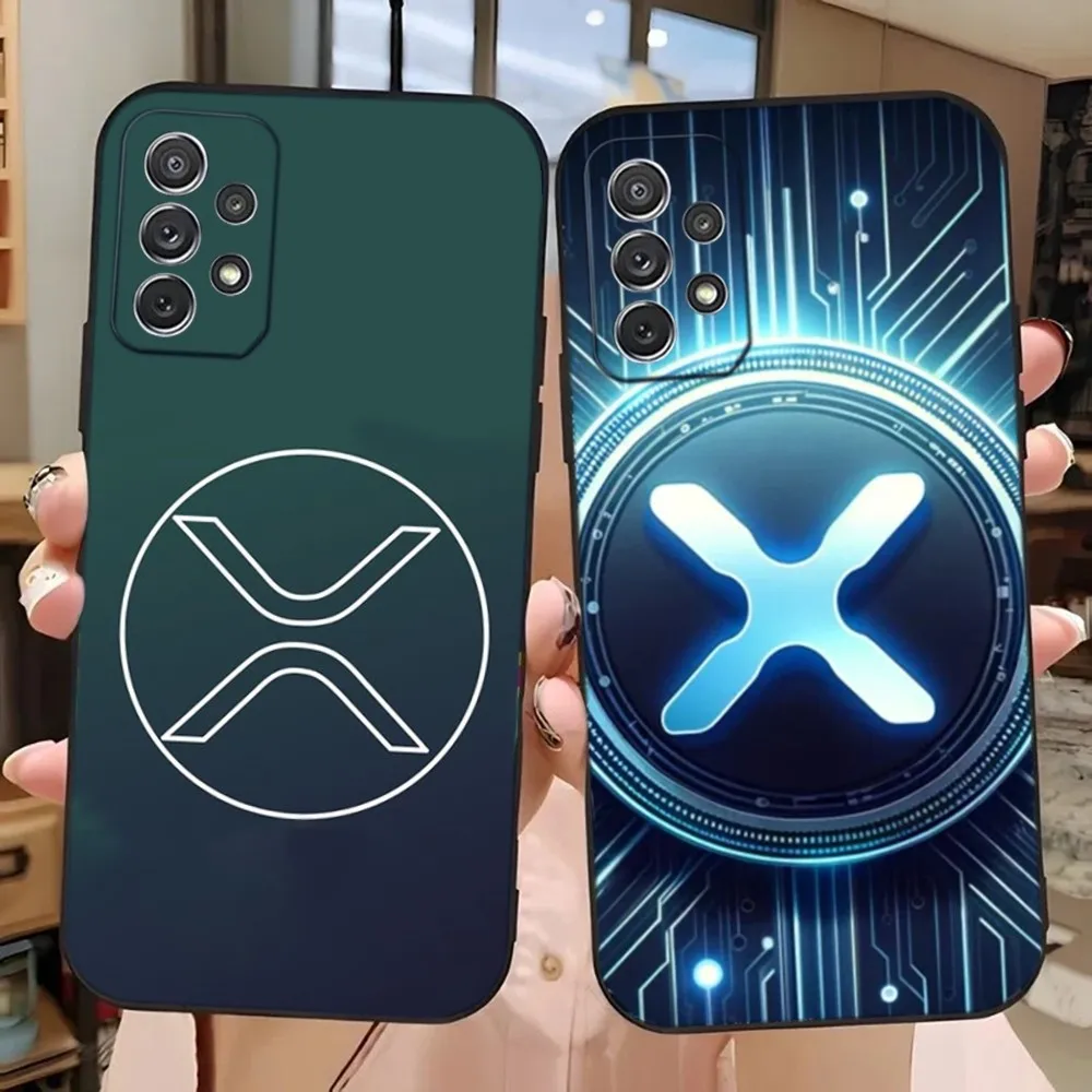 Xrp Ripple Crypto Phone Case For Samsung Galaxy A13,A21s,A22,A31,A32,A52,A53,A71,A80,A91 Soft Black Phone Cover