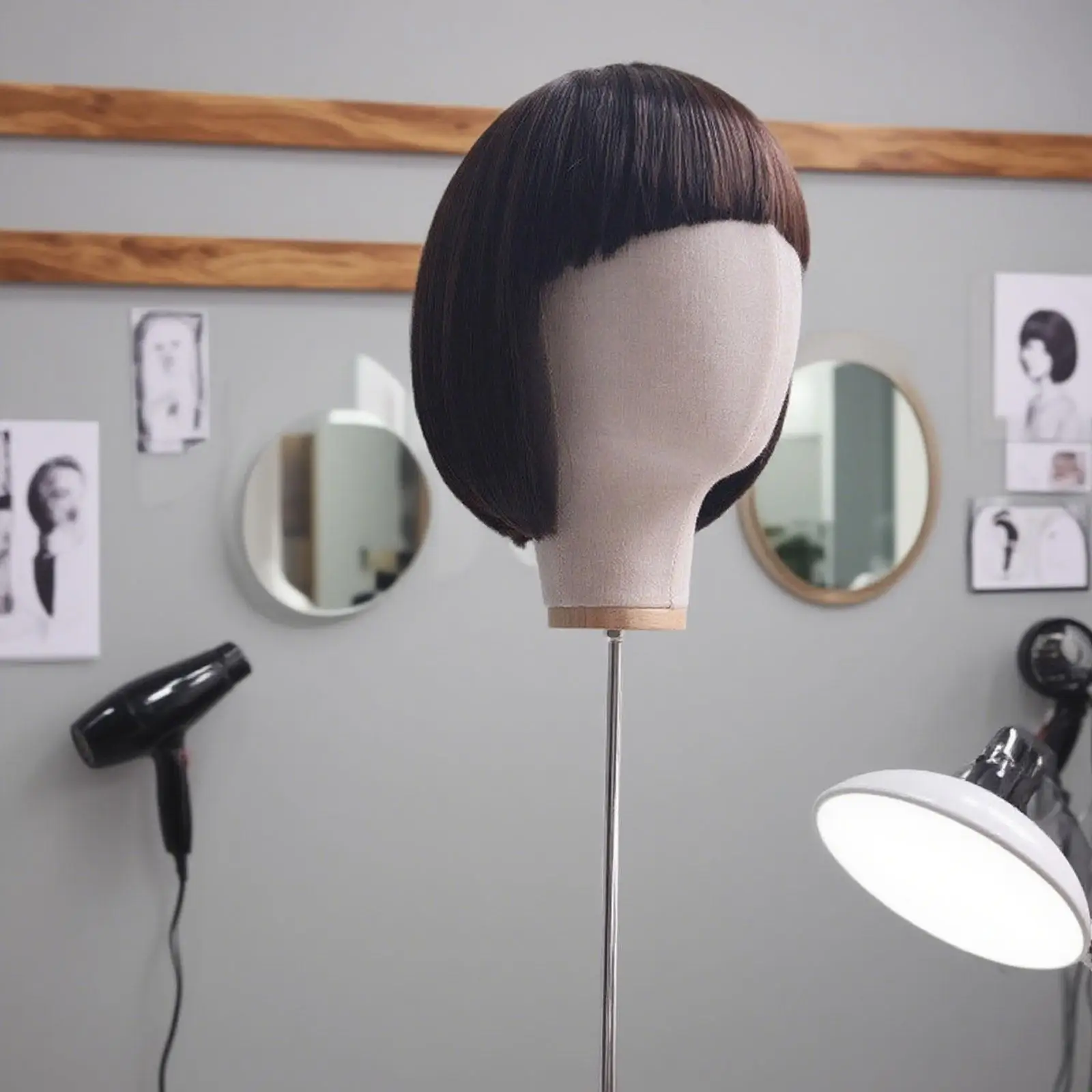 

Head Mannequin Head Easy Assembly Practical Salon Prop Hat Holder Hairpiece Stand for Scarves Hairpieces Headdress Hats