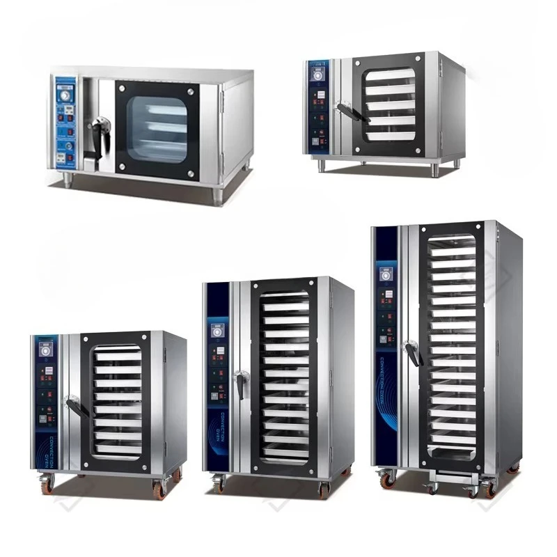 

High Capacity 8 Trays 16 Trays Oven Industrial Electric Hot Air Circulating Bakery Rotary Gas Convection Oven